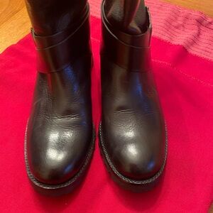 Via Spiga Black Above The Ankle Boots